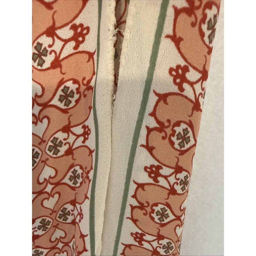 Max Studio Patterned Trapeze Dress MED Halter Neck Boho Chic Retro 70s Inspired - Picture 11 of 12